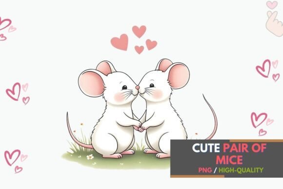 Cute Valentine Romantic Mice Clipart: A Designer's Guide to Whimsical Charm