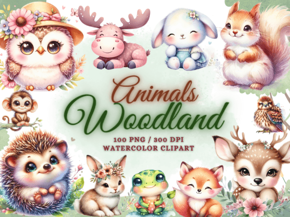 Enchant Your Designs with Woodland Animals Clipart