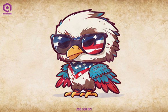 Patriotic Eagle Clipart 4th of July: A Designer's Asset