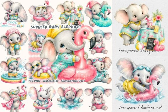 Splash Into Creativity: Using the Summer Pool Elephant Flamingo Floatie Collection