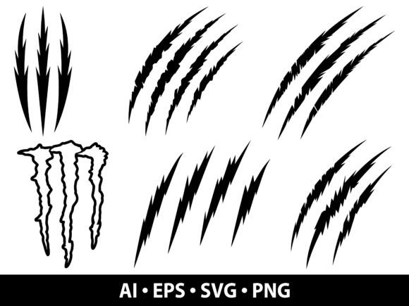 Unleash Raw Energy with the Claw Marks SVG Bundle