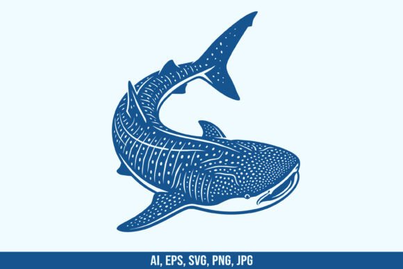Whale Shark Vector SVG: Editable Ocean Art for Any Project