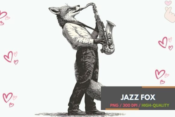 Whimsical Saxophone Playing Fox PNG: A Designer's Guide